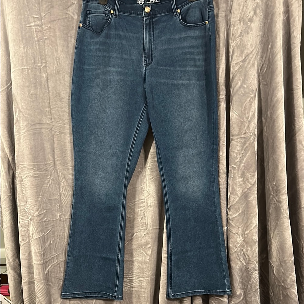 DG2 by Diane Gilman Blue Boot Cut Jeans